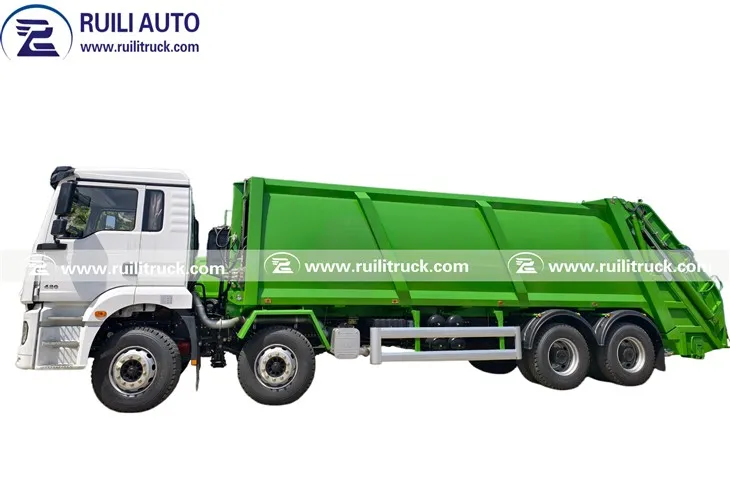 SHACMAN M3000 Kompaktor skraldebil Heavy Duty lastbil med 8x4 køreform